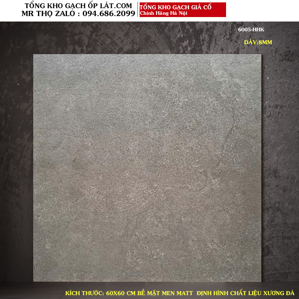 Gạch giả cổ lát sân 60x60 6005